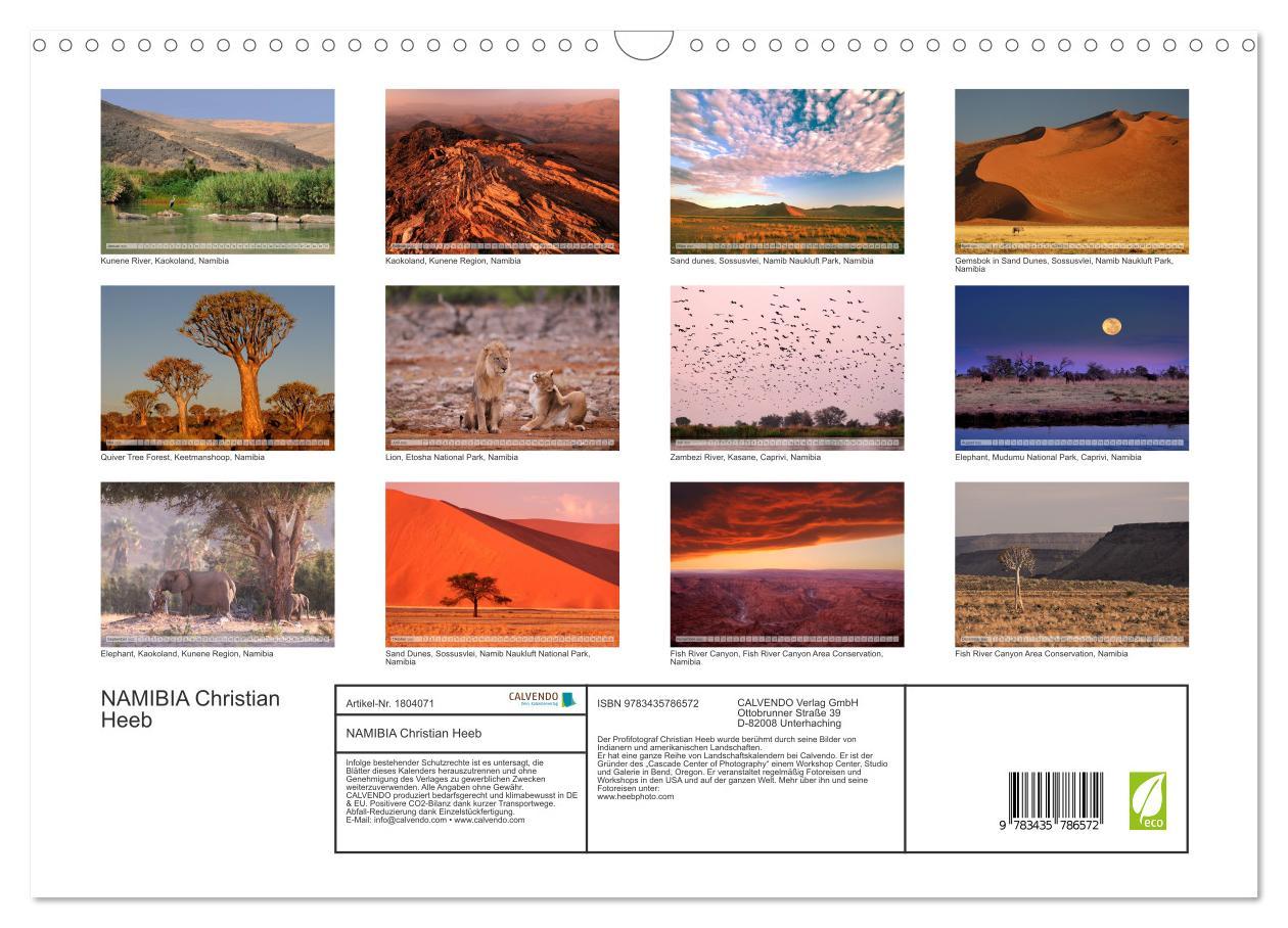 Bild: 9783435786572 | NAMIBIA Christian Heeb (Wandkalender 2025 DIN A3 quer), CALVENDO...