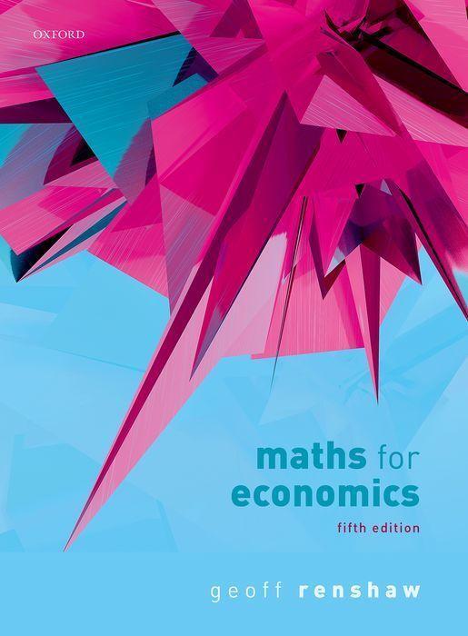 Cover: 9780198839507 | Maths for Economics | Geoff Renshaw | Taschenbuch | Englisch | 2021