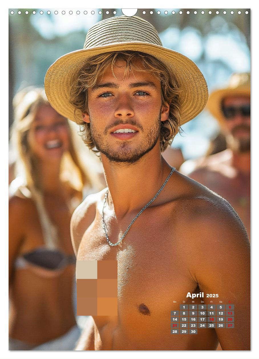 Bild: 9783457216897 | BEACH BOYS - Sexy Männer am Strand (Wandkalender 2025 DIN A3 hoch),...