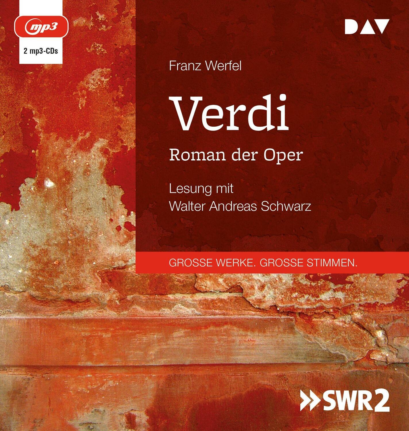 Cover: 9783742423474 | Verdi. Roman der Oper | Lesung mit Walter Andreas Schwarz | Werfel | 2