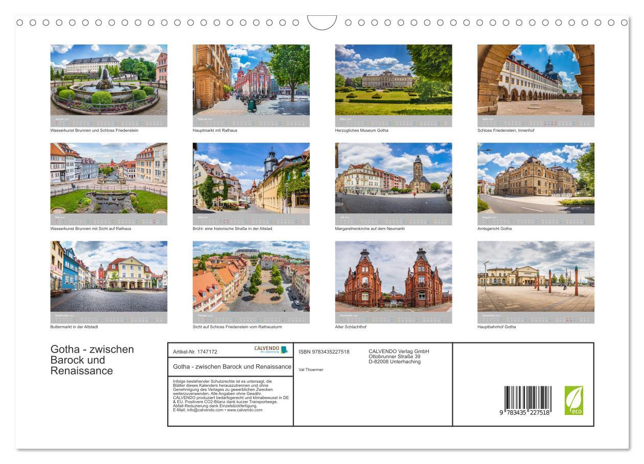 Bild: 9783435227518 | Gotha - zwischen Barock und Renaissance (Wandkalender 2025 DIN A3...