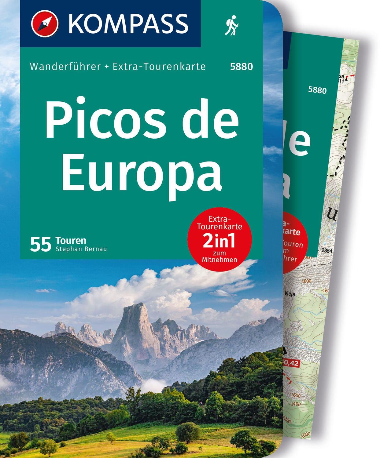 Cover: 9783991216827 | KOMPASS Wanderführer Picos de Europa, 55 Touren | Stephan Bernau