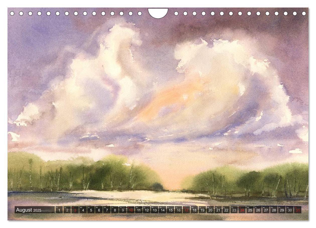 Bild: 9783435482474 | Landschaft in Aquarell (Wandkalender 2025 DIN A4 quer), CALVENDO...