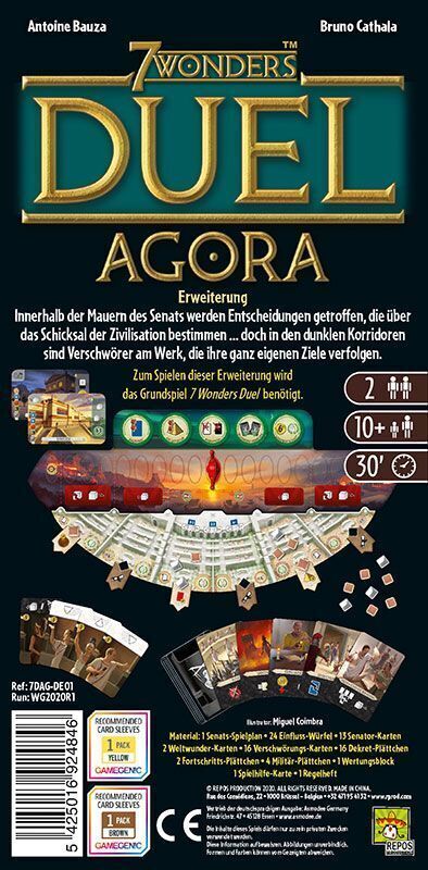 Bild: 5425016924846 | 7 Wonders Duel - Agora | Antoine Bauza (u. a.) | Spiel | Deutsch