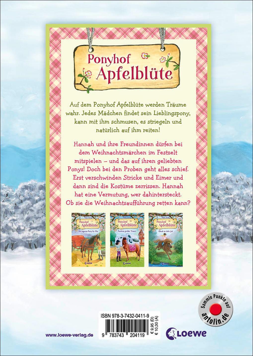 Rückseite: 9783743204119 | Ponyhof Apfelblüte - Weihnachten auf dem Reiterhof | Pippa Young
