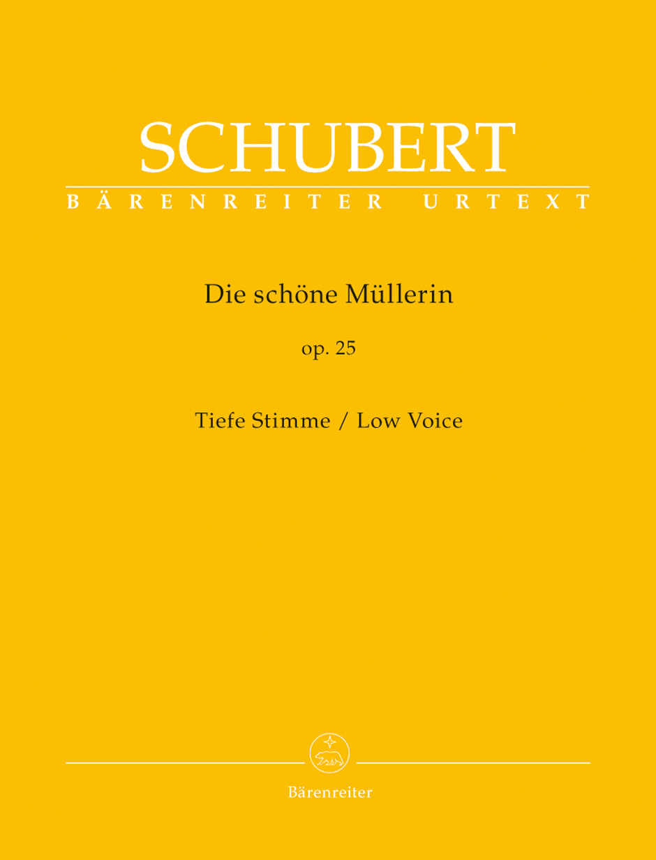 Cover: 9790006539703 | Die schöne Müllerin op.25, Lieder, Tiefe Stimme | Bärenreiter Urtext