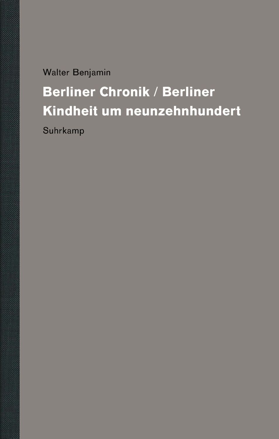 Cover: 9783518587287 | Werke und Nachlaß. Kritische Gesamtausgabe | Walter Benjamin | Buch