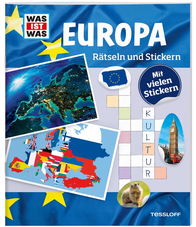 Cover: 9783788621650 | WAS IST WAS Rätseln und Stickern: Europa | Anja Kunze | Taschenbuch