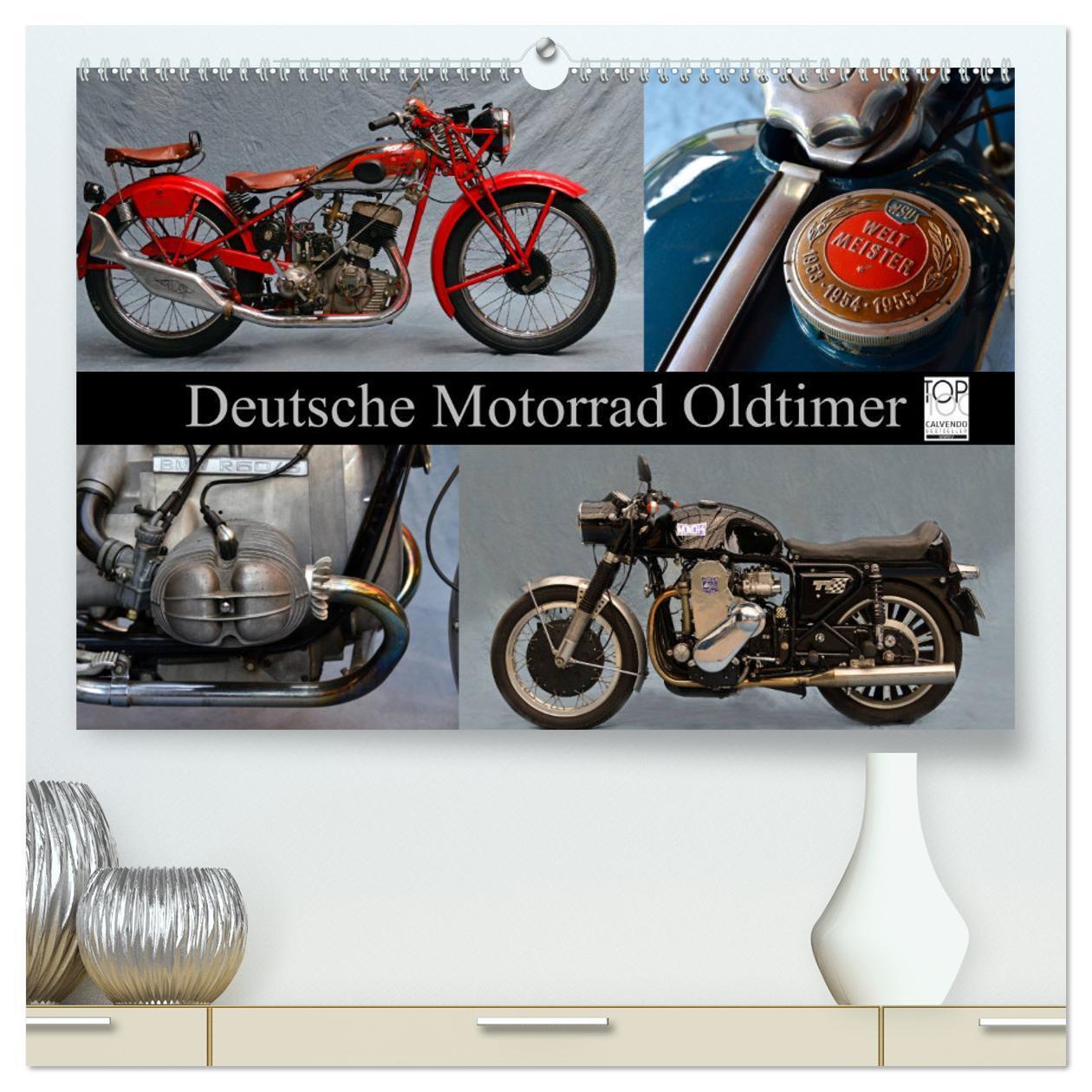 Cover: 9783675960541 | Deutsche Motorrad Oldtimer (hochwertiger Premium Wandkalender 2024...