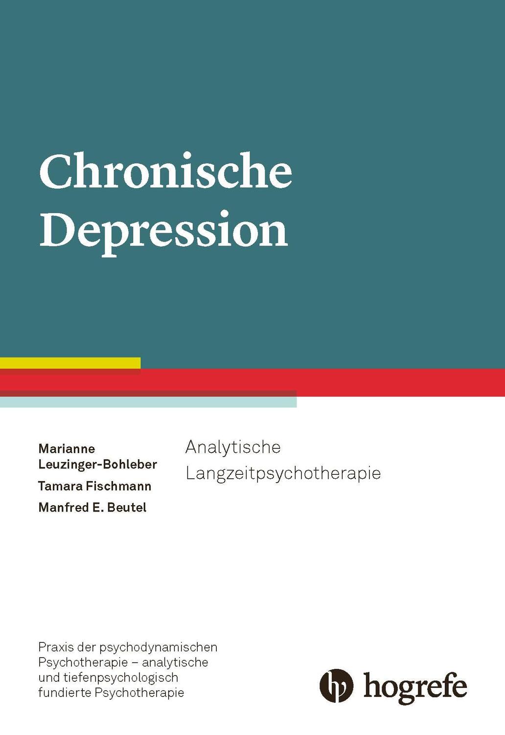 Cover: 9783801731427 | Chronische Depression | Analytische Langzeitpsychotherapie | Buch