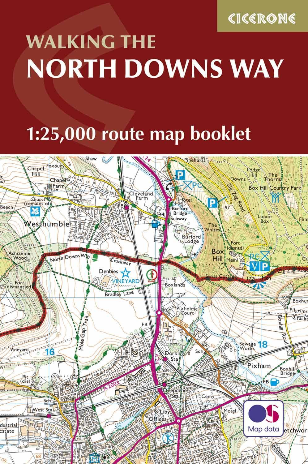 Cover: 9781852849559 | North Downs Way Map Booklet | Kev Reynolds | Taschenbuch | Englisch