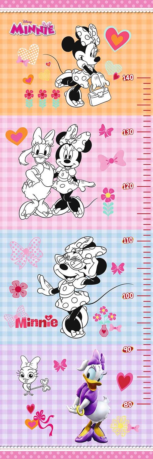 Bild: 9783833236105 | Disney Minnie: Mein Messlattenbuch | mit Ausmalbildern und Stickern
