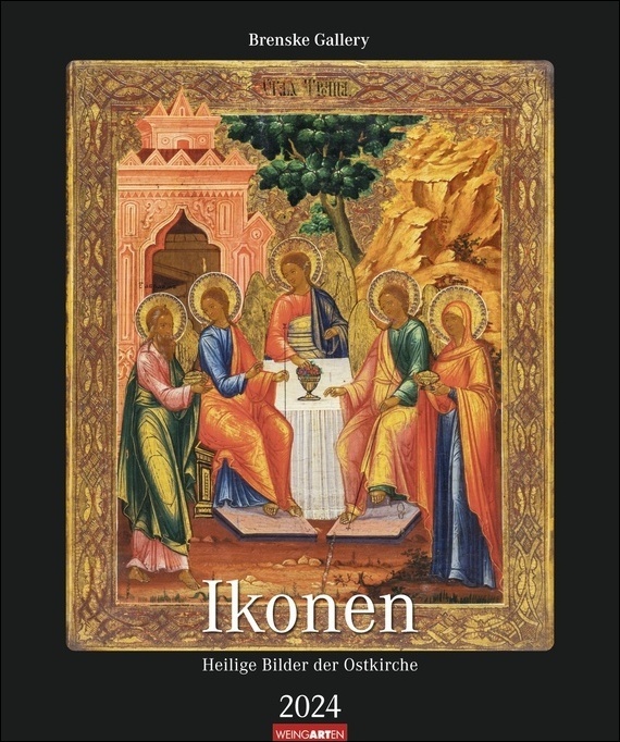 Cover: 9783840085246 | Ikonen Kalender 2024. Heilige Bilder der Ostkirche. Hochwertiger...