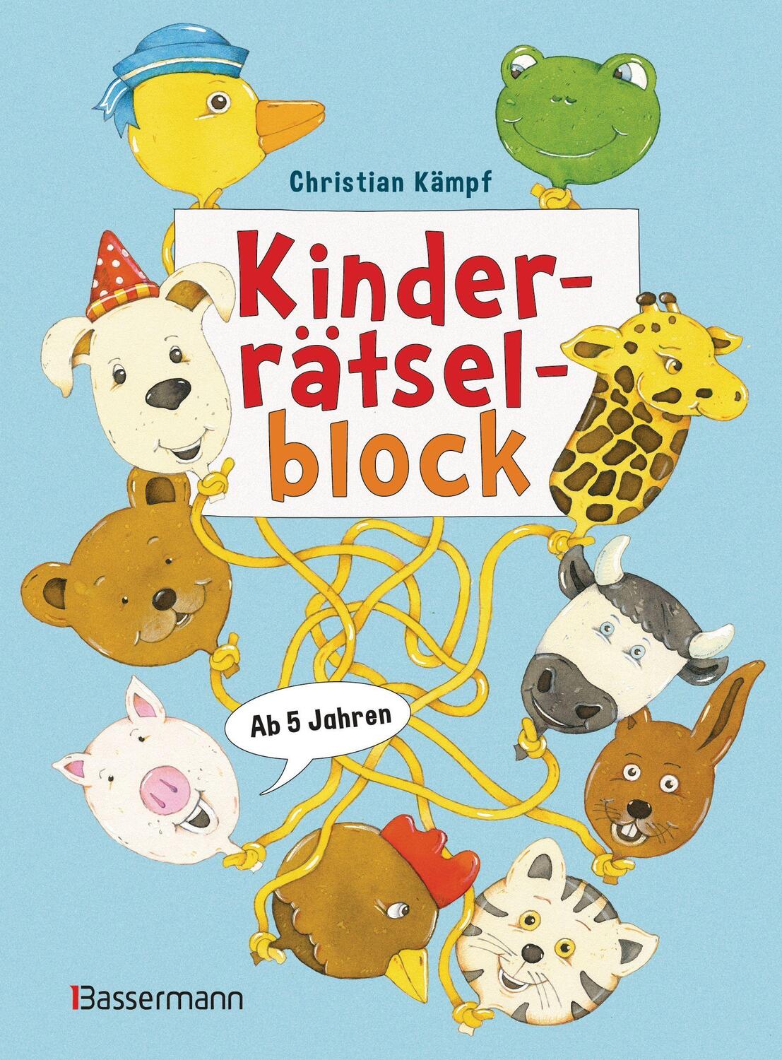 Cover: 9783809445395 | Kinderrätselblock. Ab 5 Jahren | Christian Kämpf | Taschenbuch | 2023
