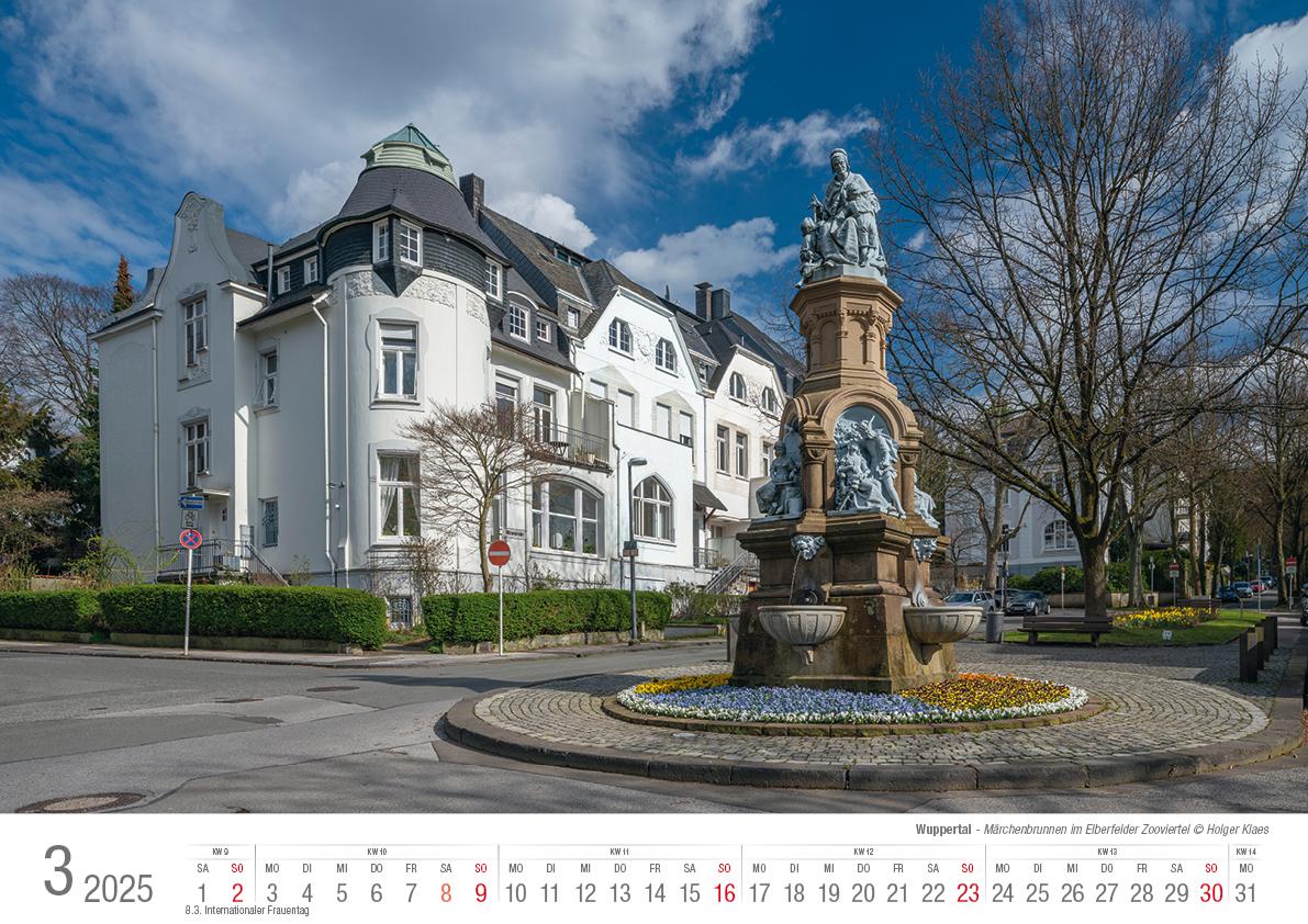 Bild: 9783965352278 | Wuppertal 2025 Bildkalender A3 Spiralbindung | Holger Klaes | Kalender