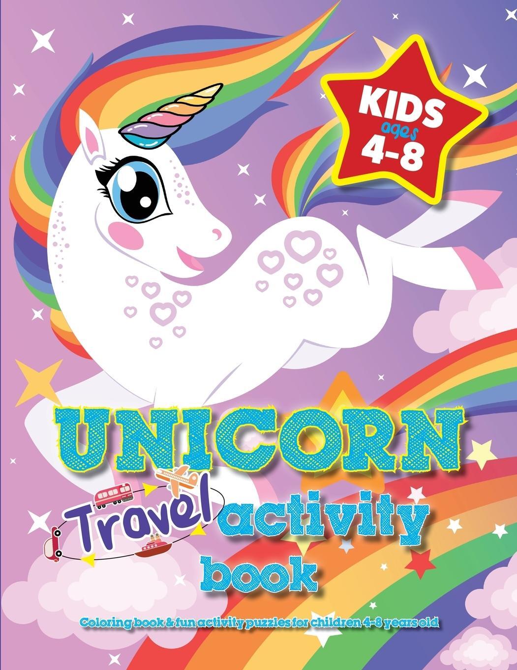 Cover: 9781913174101 | Unicorn Travel Activity Book For Kids Ages 4-8 | Mickey Macintyre