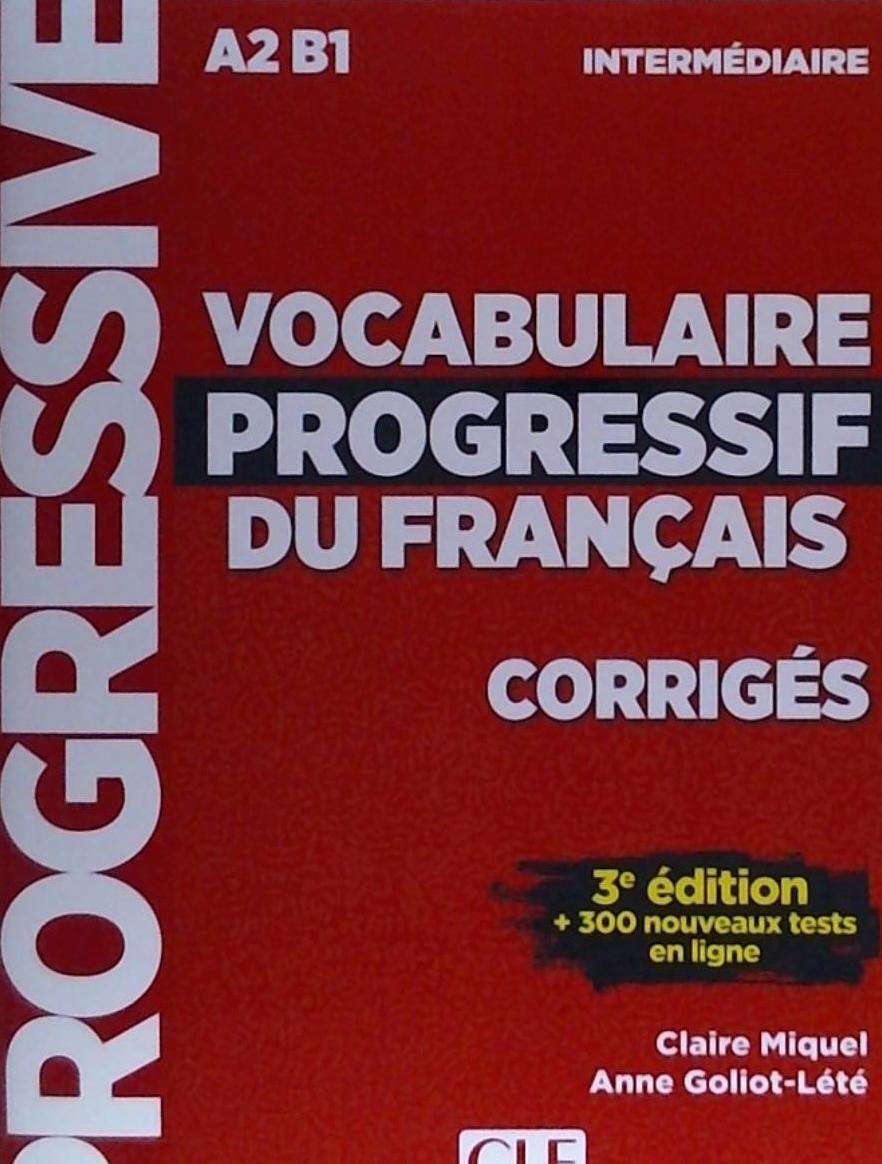 Cover: 9782090380163 | Vocabulaire progressif du francais: Niveau intermediaire (A2/B1)...