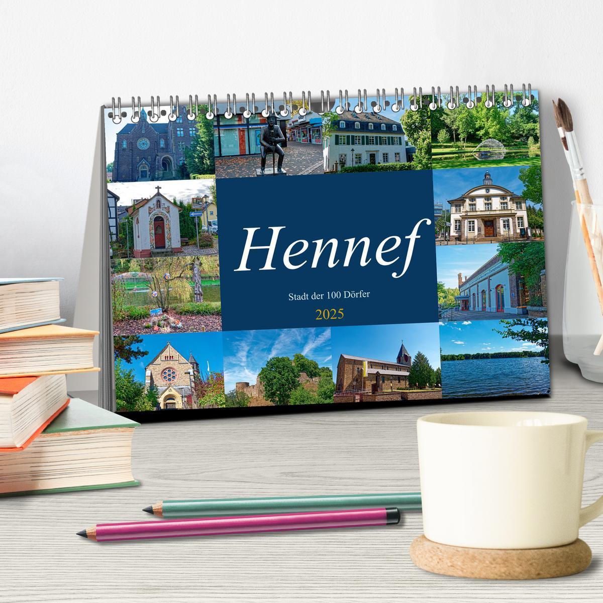 Bild: 9783435696550 | Hennef - Stadt der 100 Dörfer (Tischkalender 2025 DIN A5 quer),...