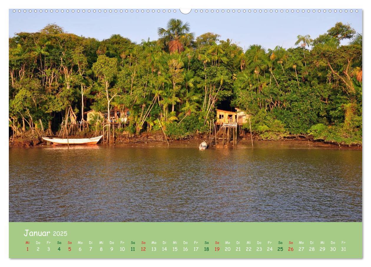 Bild: 9783435656417 | Am Amazonas (hochwertiger Premium Wandkalender 2025 DIN A2 quer),...