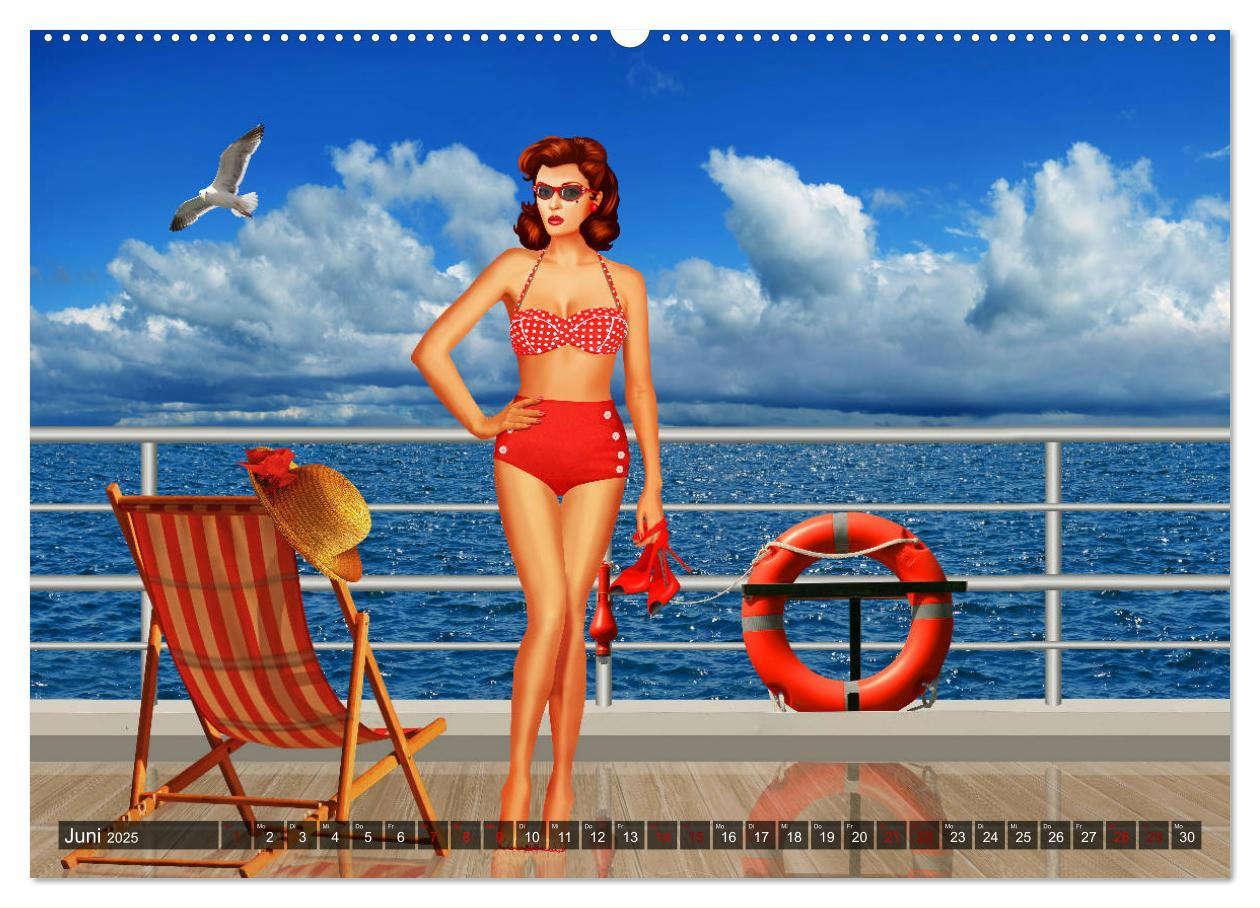 Bild: 9783435378098 | Pin-Up Girls im Retro Style by Mausopardia (Wandkalender 2025 DIN...