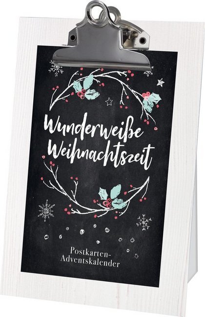 Cover: 9783789398247 | Wunderweiße Weihnachtszeit | Postkarten-Adventskalender | Taschenbuch