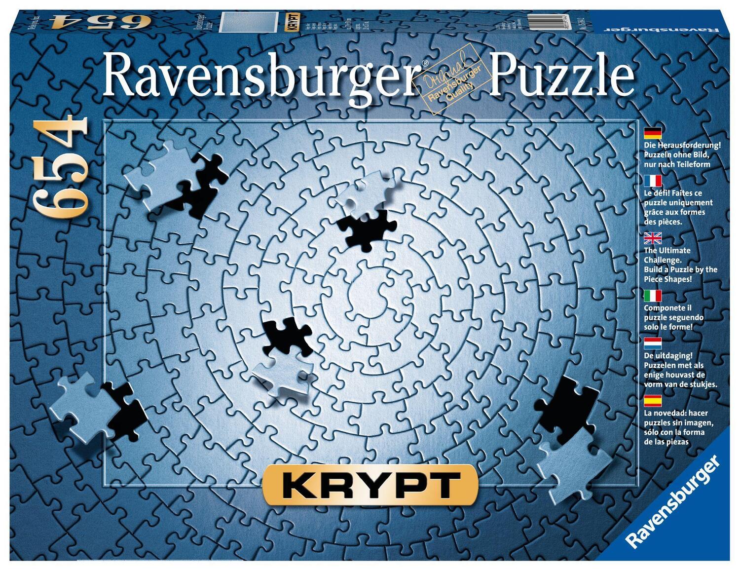 Cover: 4005556159642 | Krypt silber. Puzzle 654 Teile | Spiel | Deutsch | 2019 | Ravensburger