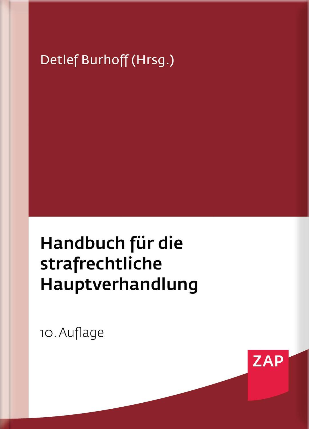 Cover: 9783750800175 | Handbuch für die strafrechtliche Hauptverhandlung | Hirsch (u. a.)