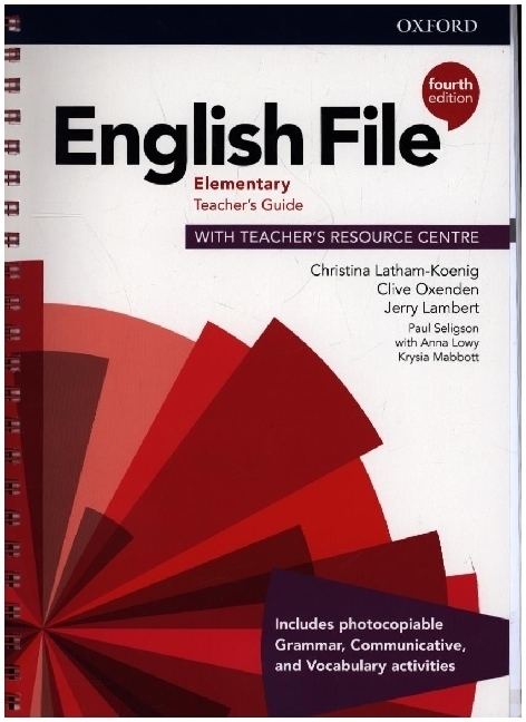 Cover: 9780194032766 | English File: Elementary: Teacher's Guide with Teacher's Resource...