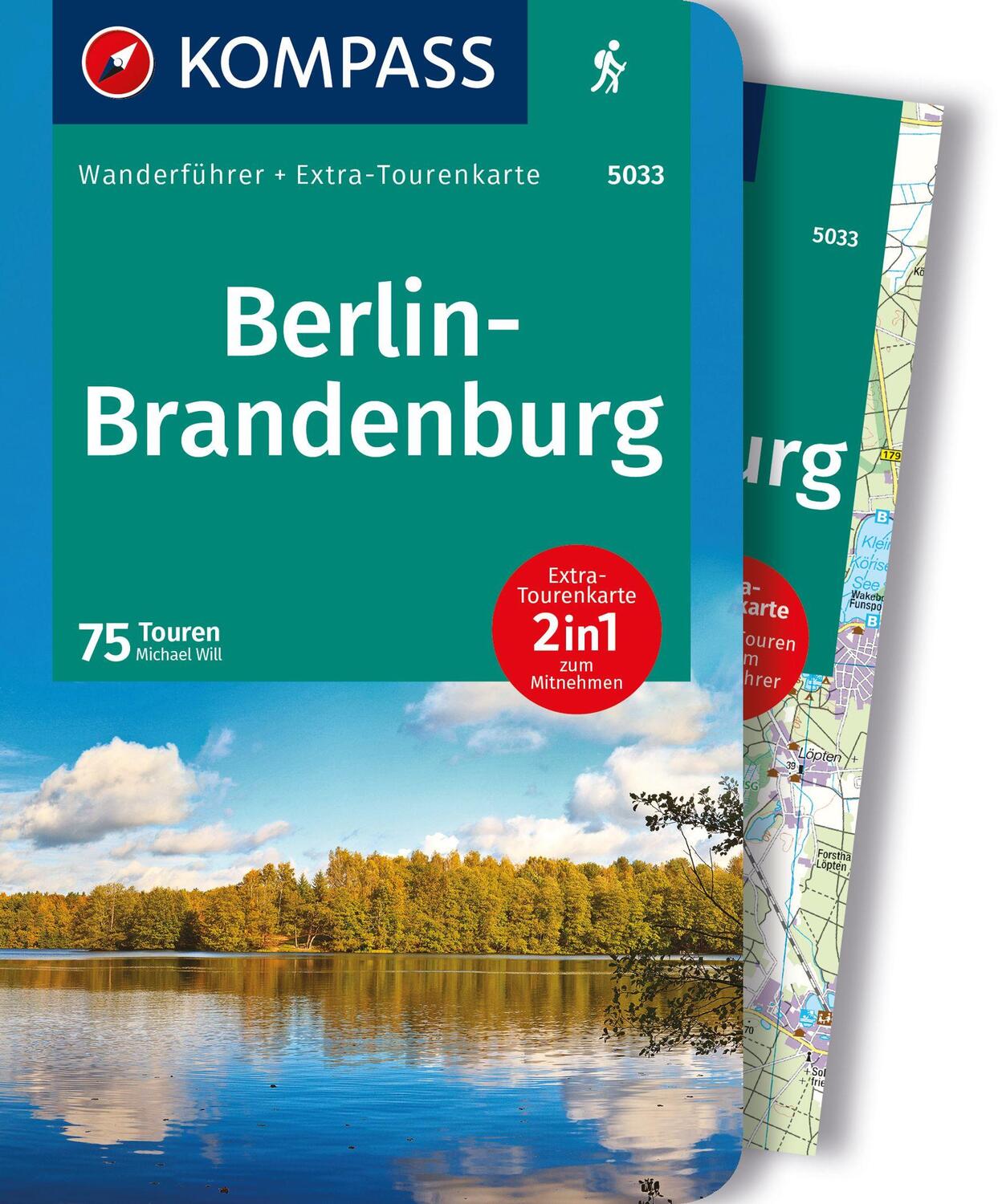 Cover: 9783991218494 | KOMPASS Wanderführer Berlin-Brandenburg, 75 Touren | Michael Will