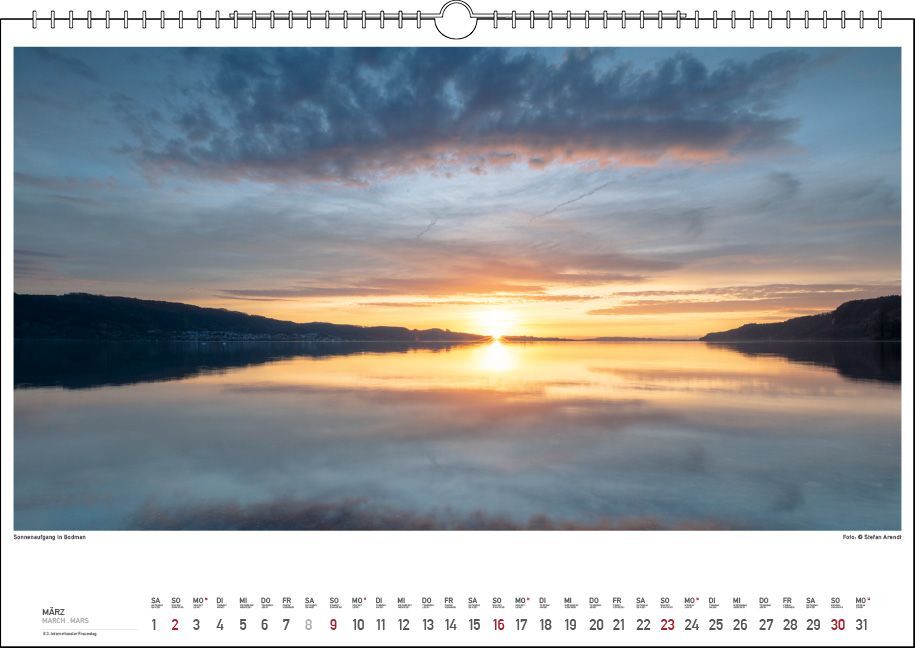 Bild: 9783861924043 | Bodensee Wasser.Berge.Licht. 2025 | Stefan Arendt | Kalender | 13 S.