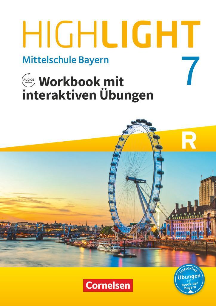 Cover: 9783060333950 | Highlight 7. Jahrgangsstufe - Mittelschule Bayern - Workbook mit...