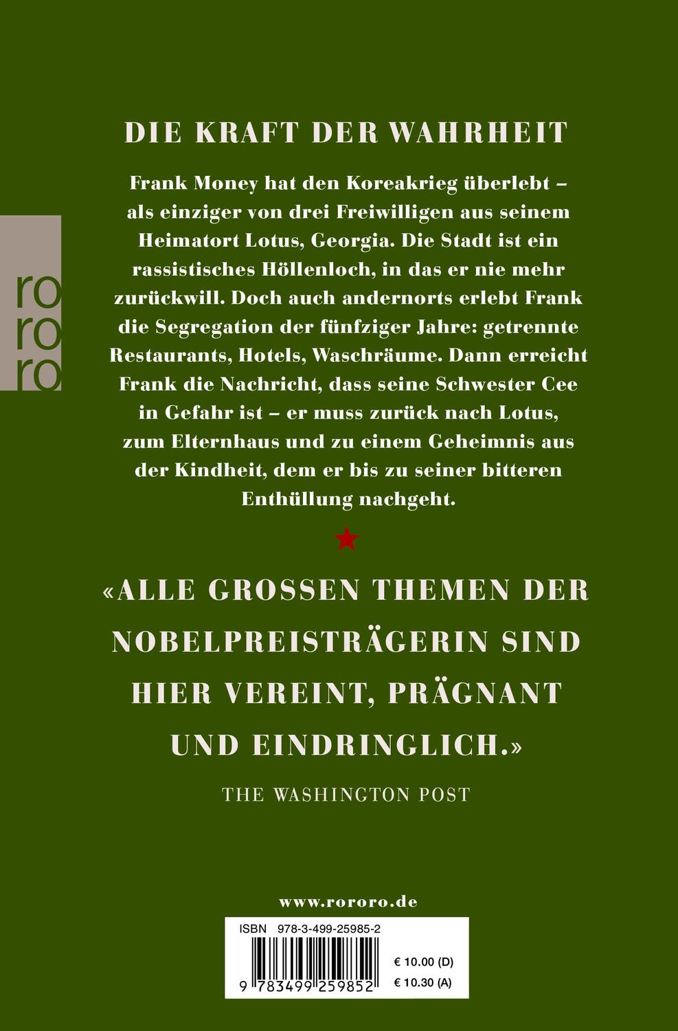 Rückseite: 9783499259852 | Heimkehr | Toni Morrison | Taschenbuch | Deutsch | 2015