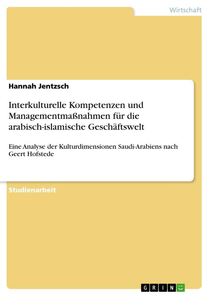 Cover: 9783668131835 | Interkulturelle Kompetenzen und Managementmaßnahmen für die...