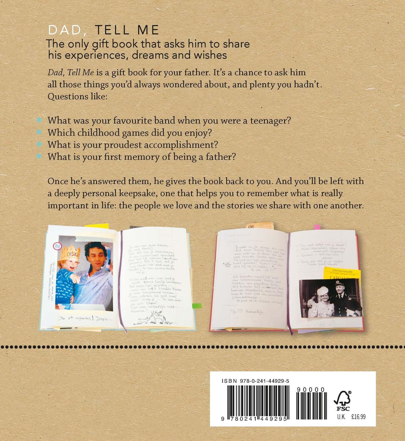 Rückseite: 9780241449295 | Dad, Tell Me: A Give & Get Back Book | Elma Van Vliet | Buch | 2020