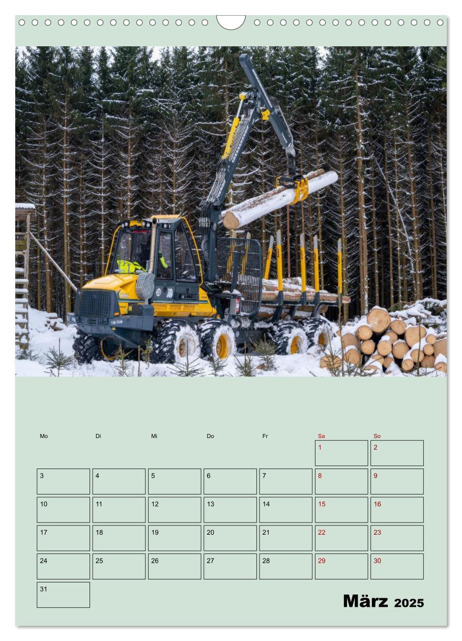 Bild: 9783383967276 | Forst-Maschinen der Forwarder im Einsatz (Wandkalender 2025 DIN A3...