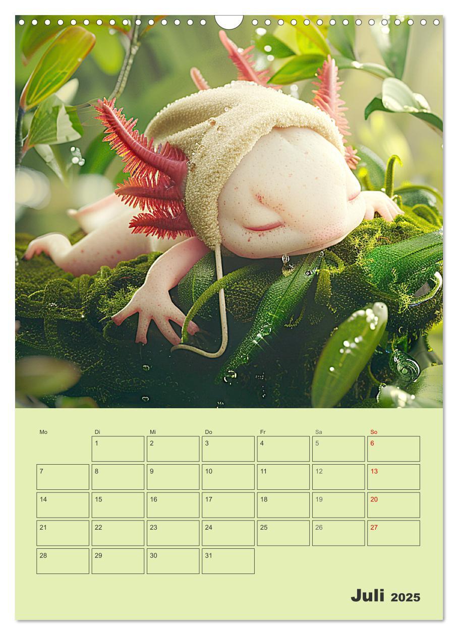 Bild: 9783383807671 | Axolotl. Lustiger Schwanzlurch mit Superkräften (Wandkalender 2025...