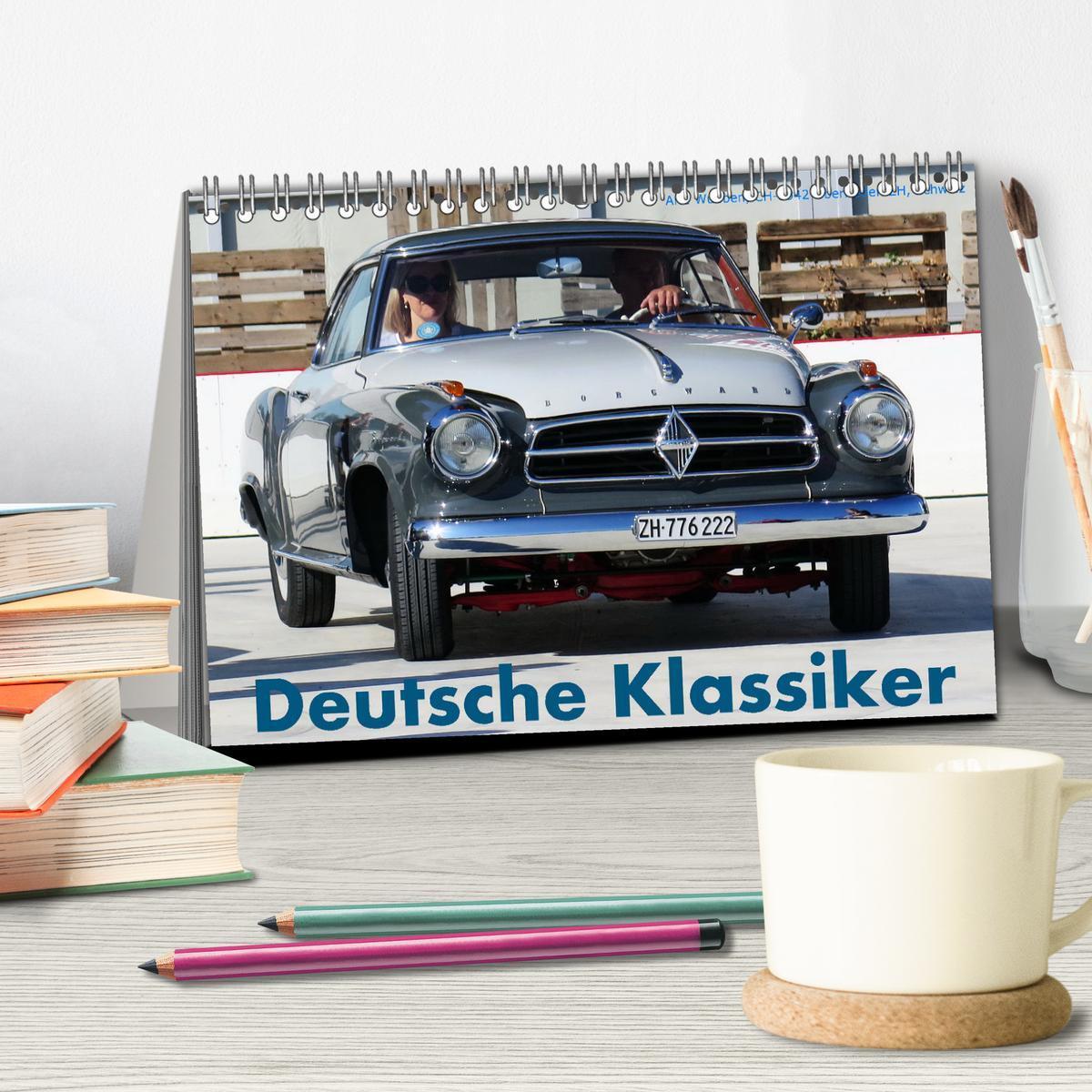 Bild: 9783435066681 | Deutsche Klassiker (Tischkalender 2025 DIN A5 quer), CALVENDO...