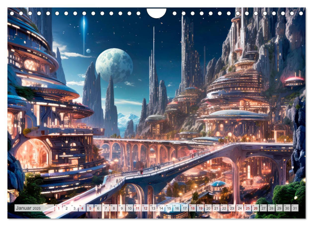 Bild: 9783383841729 | SCIENCE-FICTION Leben auf fernen Planeten (Wandkalender 2025 DIN A4...