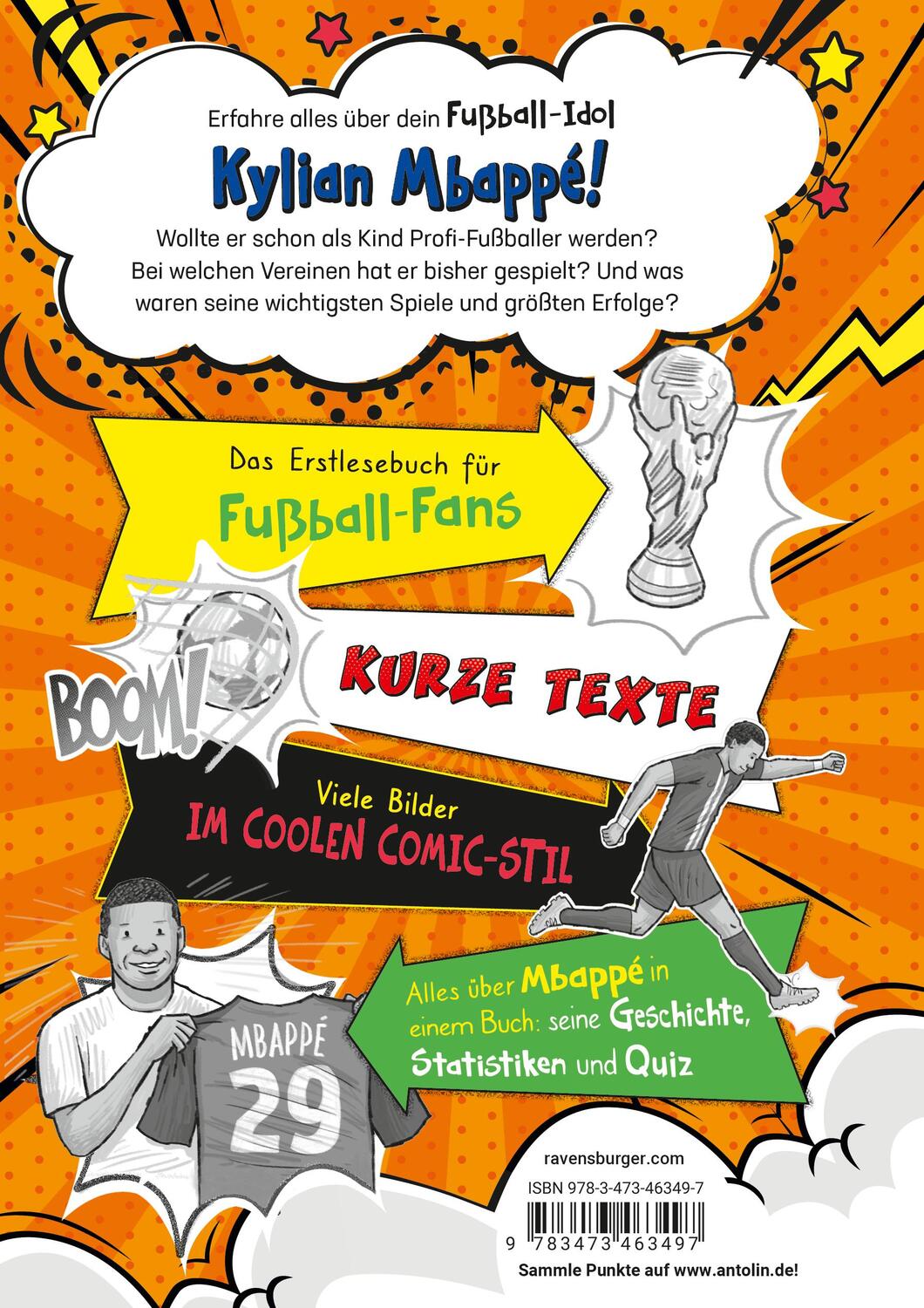 Rückseite: 9783473463497 | Fußball-Stars - Alles über Mbappé. Vom Fußball-Talent zum Megastar...