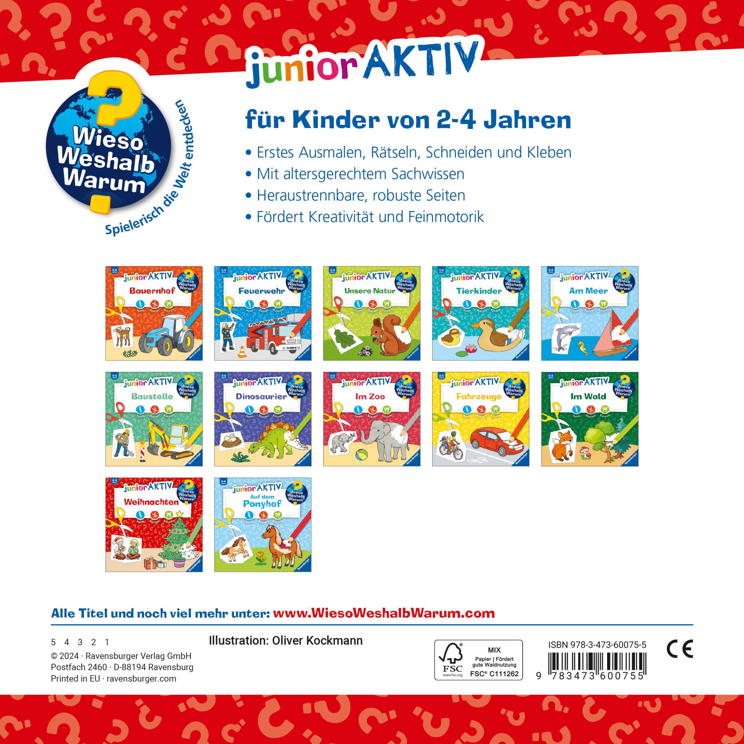 Rückseite: 9783473600755 | Wieso? Weshalb? Warum? junior AKTIV: Weihnachten | Oliver Kockmann