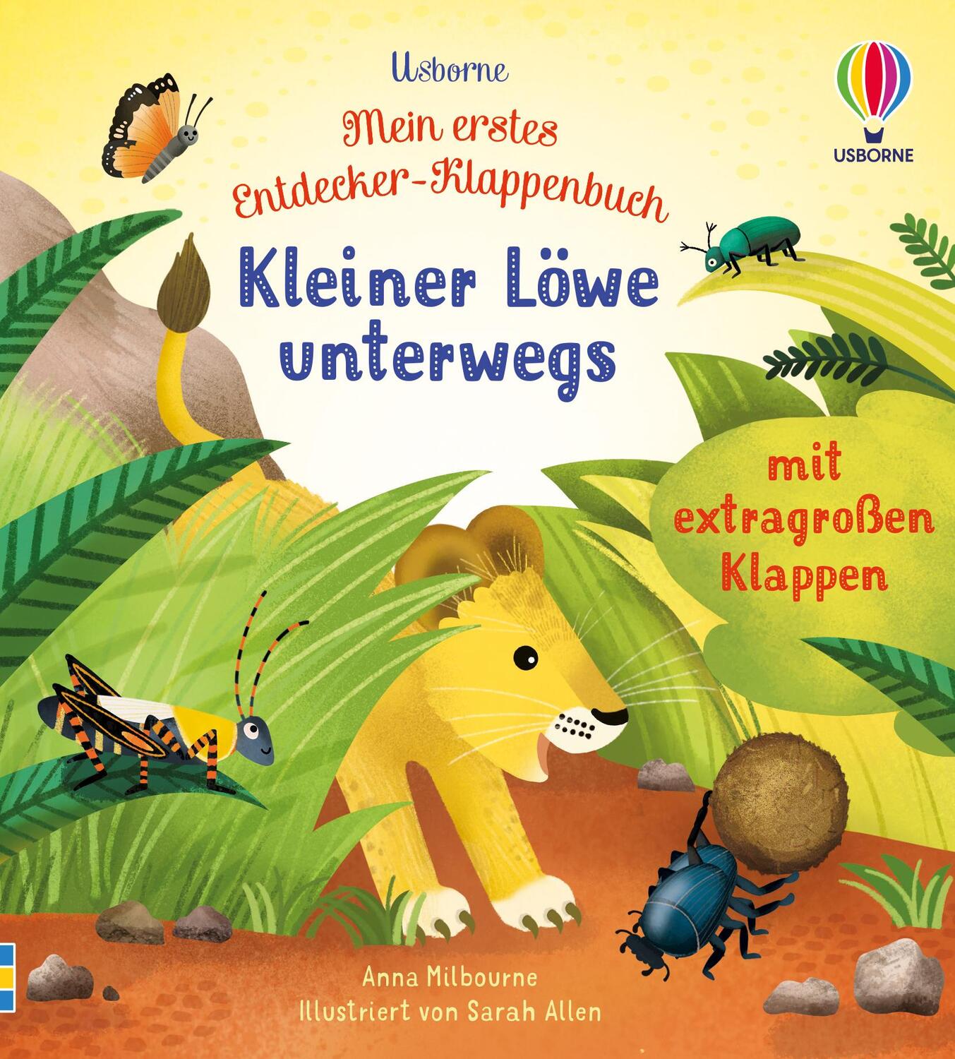 Cover: 9781789417937 | Mein erstes Entdecker-Klappenbuch: Kleiner Löwe unterwegs | Milbourne