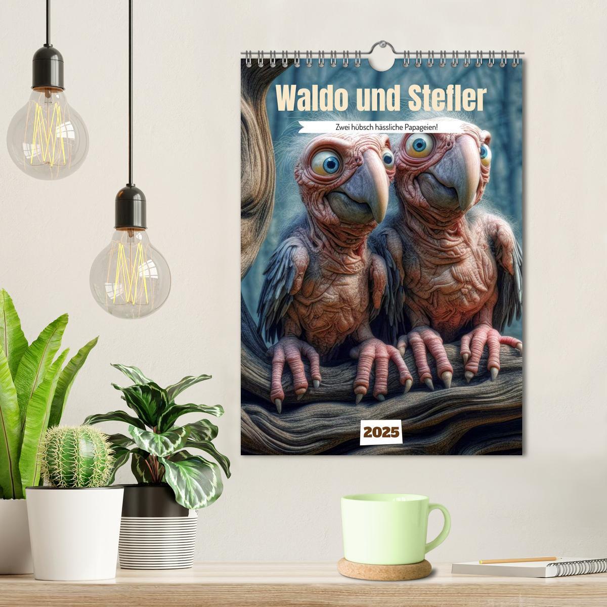 Bild: 9783435844760 | Waldo und Stefler (Wandkalender 2025 DIN A4 hoch), CALVENDO...