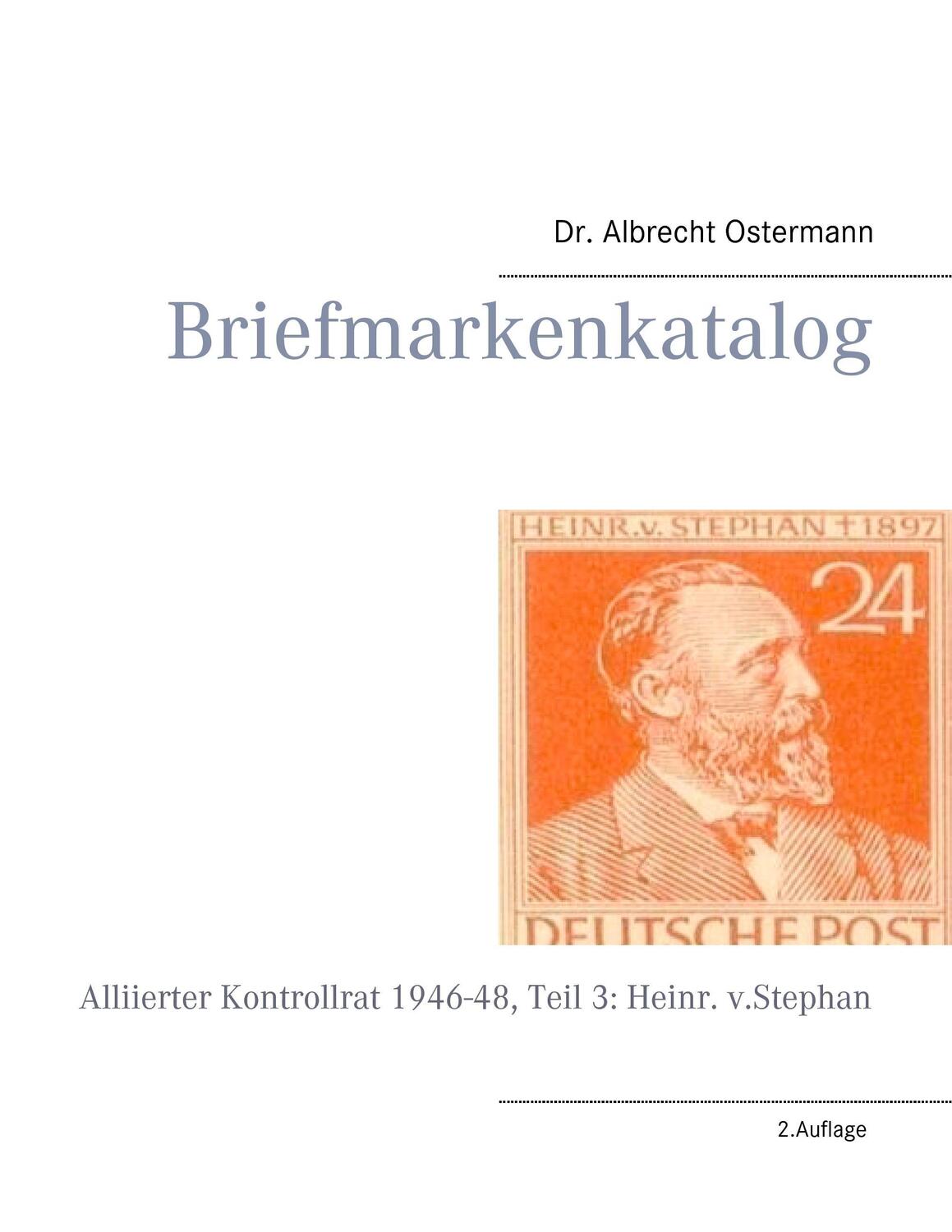 Cover: 9783743149106 | Briefmarkenkatalog | Albrecht Ostermann | Taschenbuch | Paperback