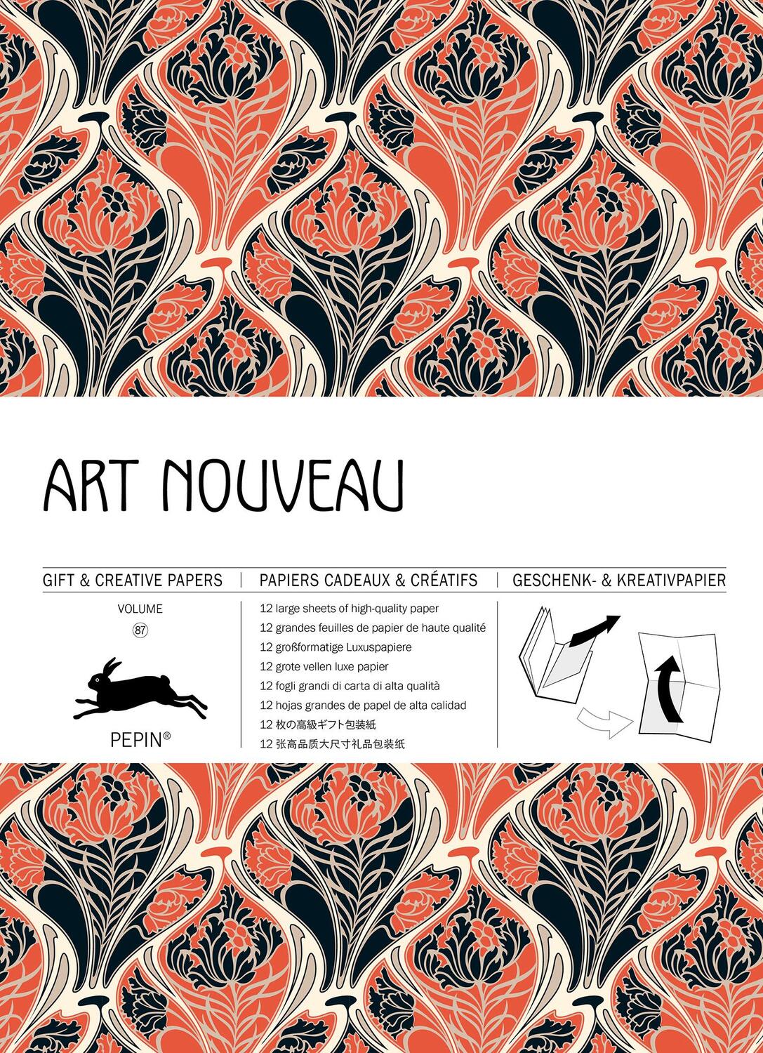 Cover: 9789460090998 | Art Nouveau | Gift &amp; Creative Paper Book Vol. 87 | Pepin Van Roojen