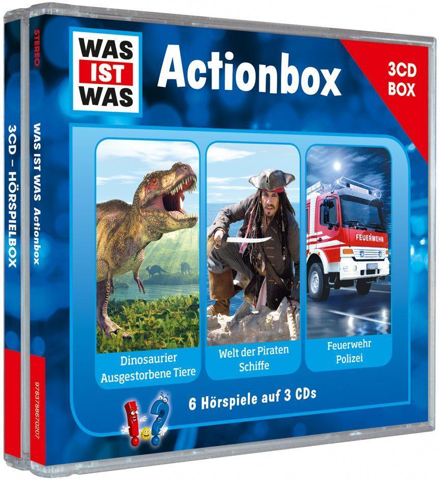 Cover: 9783788670207 | WAS IST WAS 3-CD-Hörspielbox "Action und Abenteuer" | Baur (u. a.)