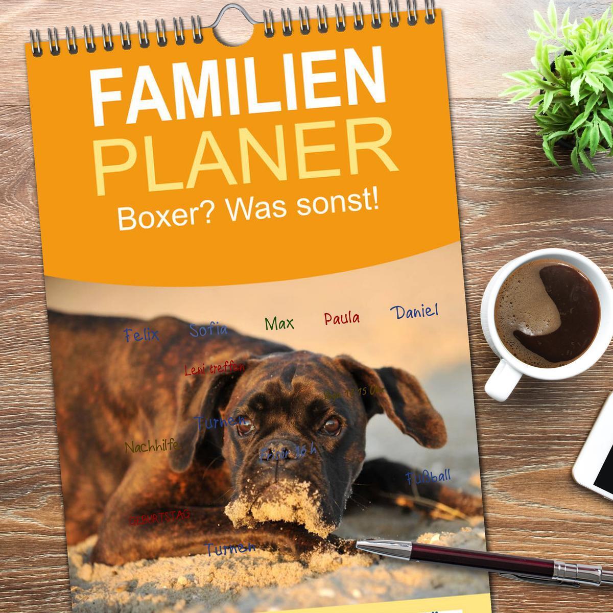 Bild: 9783457112960 | Familienplaner 2025 - Boxer? Was sonst! mit 5 Spalten...