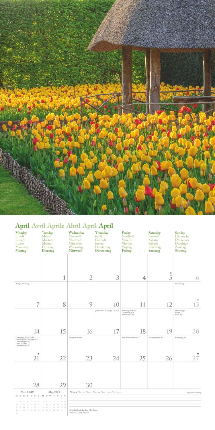 Bild: 4002725988003 | English Country Gardens 2025 - Wand-Kalender - Broschüren-Kalender...