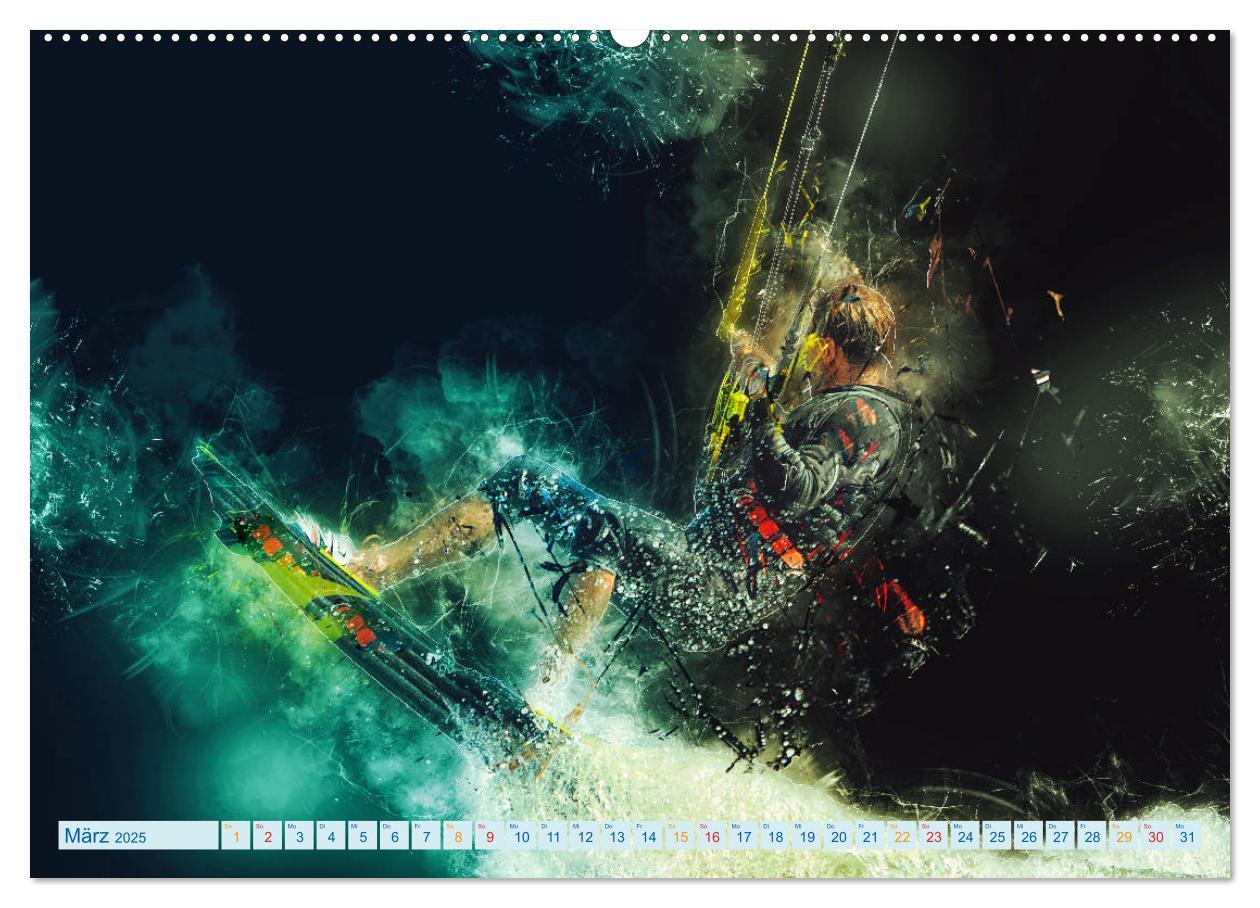 Bild: 9783435413812 | Kitesurfen extrem cool (Wandkalender 2025 DIN A2 quer), CALVENDO...