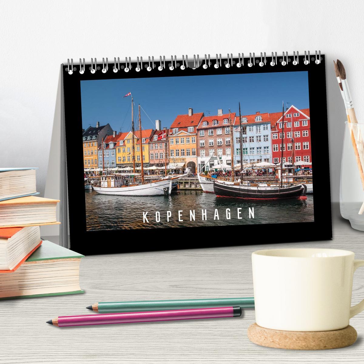 Bild: 9783435769261 | Kopenhagen (Tischkalender 2025 DIN A5 quer), CALVENDO Monatskalender