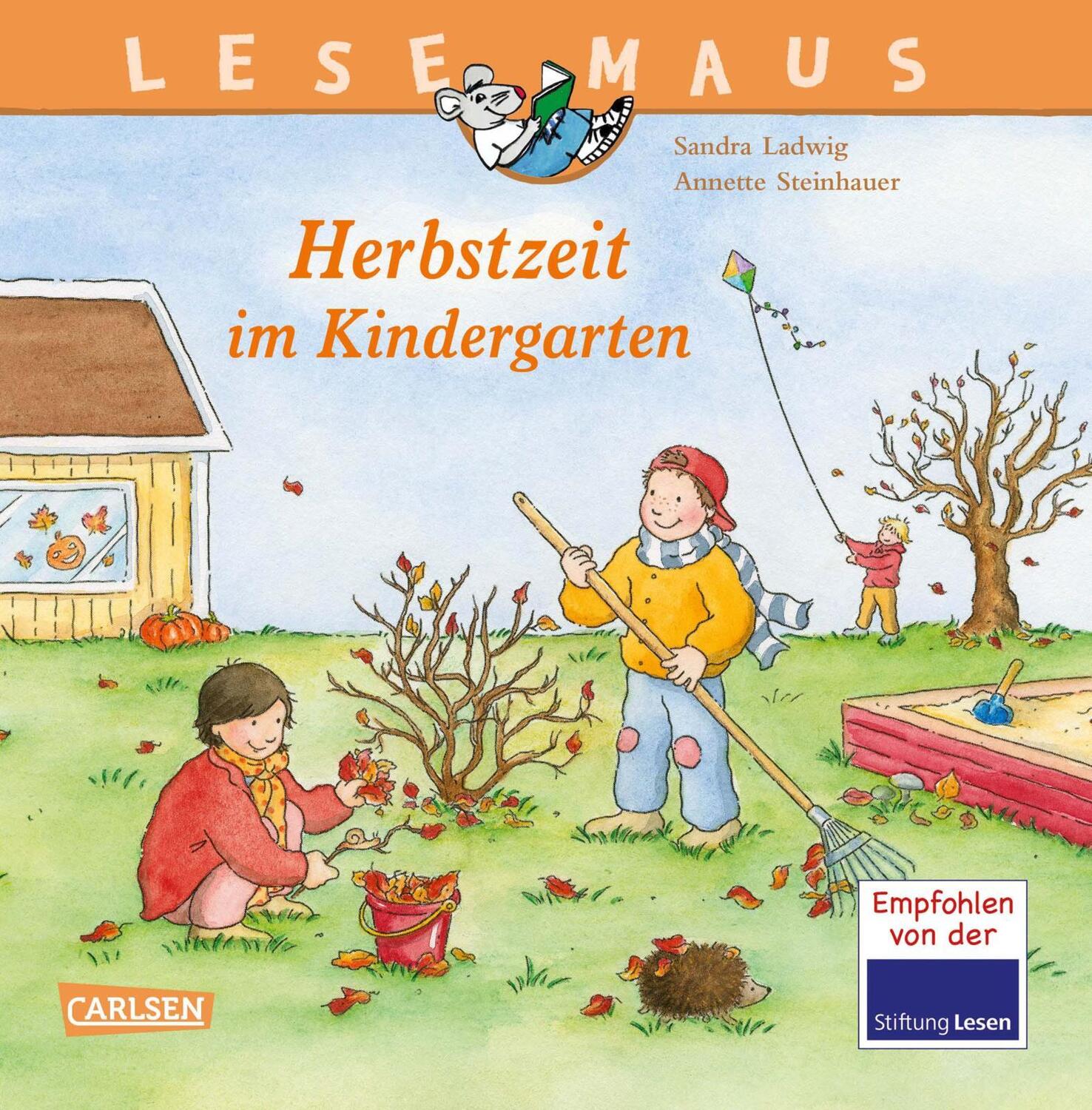 Cover: 9783551086730 | LESEMAUS 3: Herbstzeit im Kindergarten | Sandra Ladwig | Taschenbuch